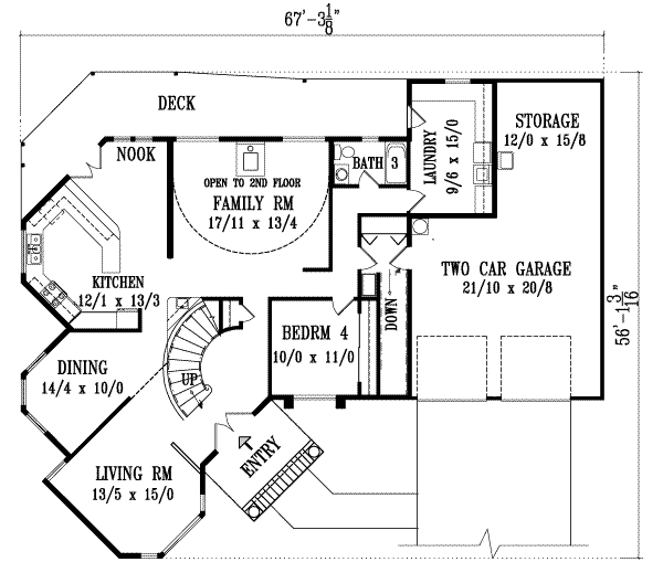 Main Floor Plan: 41-1143