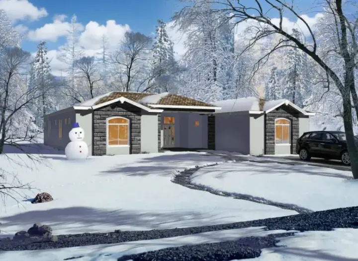 Traditional house plans 41-1169 - front exterior, 3,530 sq ft, 4 bed, 3 bath house plans | Monster House Plans