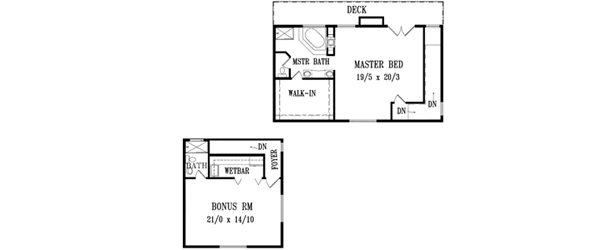 Upper/Second Floor Plan: 41-1183