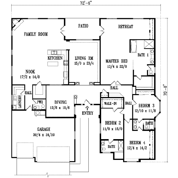 Main Floor Plan: 41-1186
