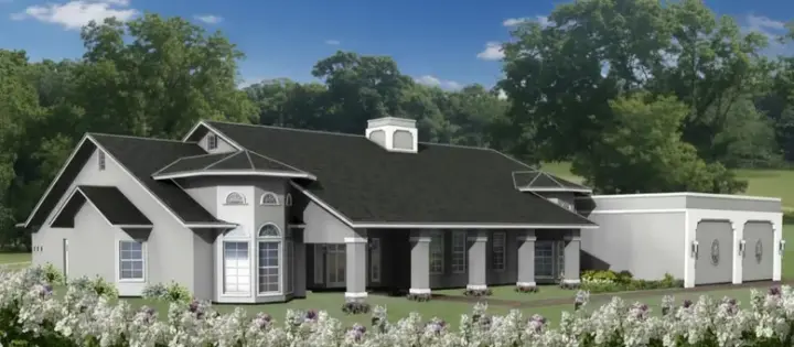 Traditional house plans 41-1205 - front exterior, 4,065 sq ft, 3 bed, 3 bath house plans | Monster House Plans