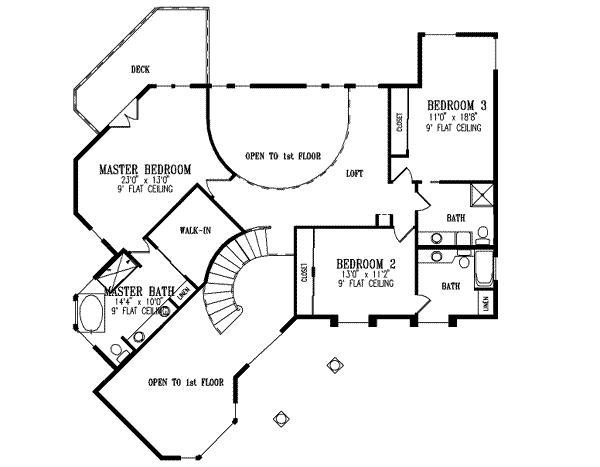 Upper/Second Floor Plan: 41-1220