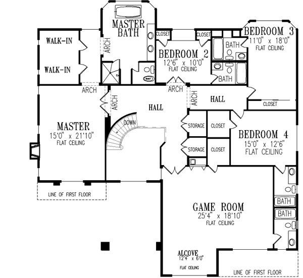 Upper/Second Floor Plan: 41-1224