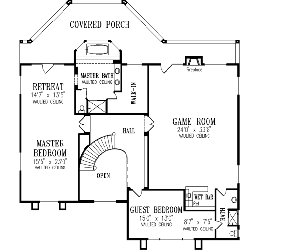 Upper/Second Floor Plan: 41-1233