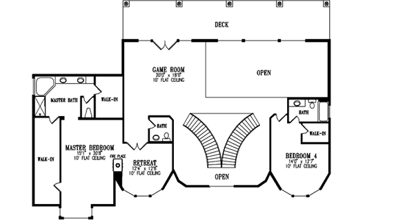 Upper/Second Floor Plan: 41-1234