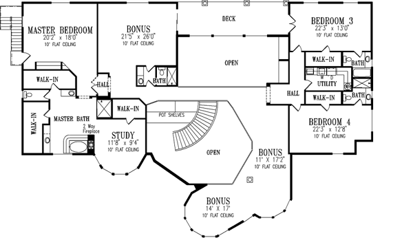 Upper/Second Floor Plan: 41-1238