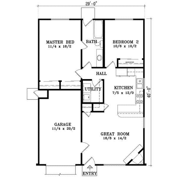 Main Floor Plan: 41-136