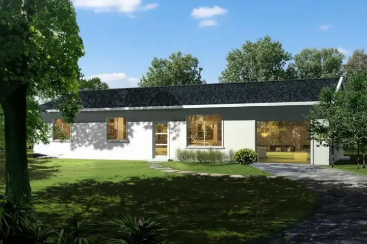 Traditional house plans 41-149 - front exterior, 1,006 sq ft, 3 bed, 2 bath house plans | Monster House Plans