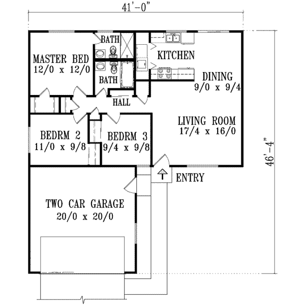 Main Floor Plan: 41-151