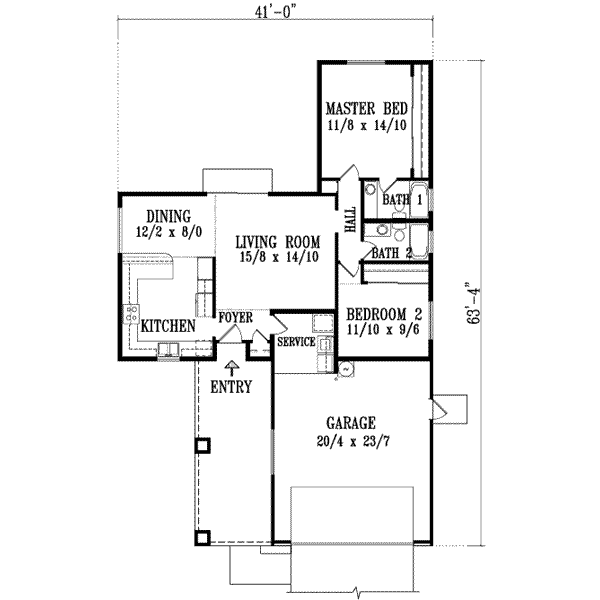 Main Floor Plan: 41-167