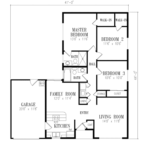 Main Floor Plan: 41-168