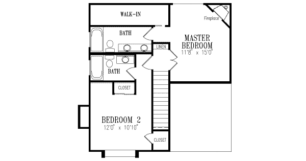 Upper/Second Floor Plan: 41-184