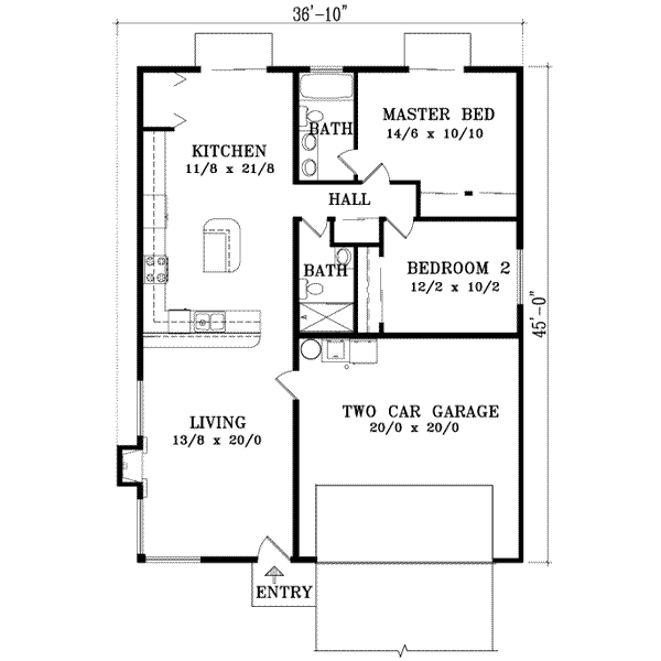 Main Floor Plan: 41-197