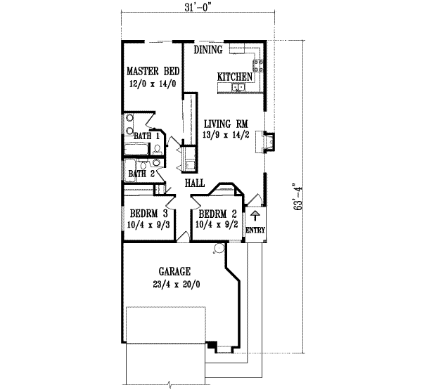 Main Floor Plan: 41-200