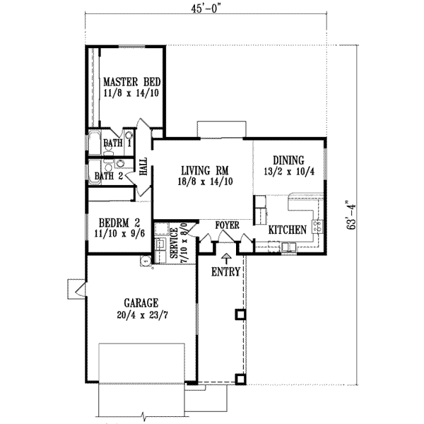 Main Floor Plan: 41-210