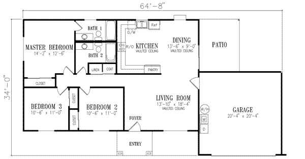 Main Floor Plan: 41-222