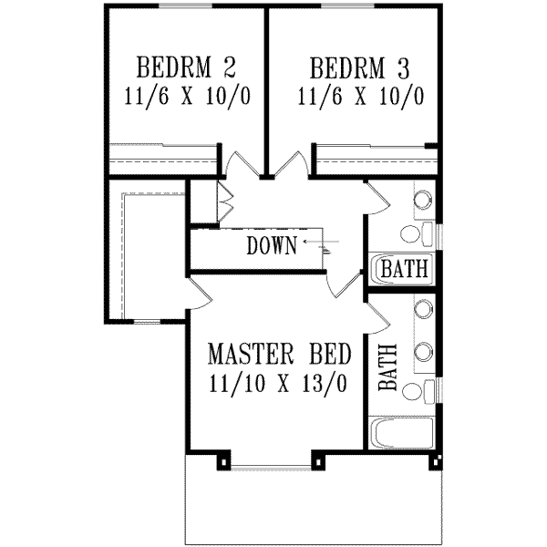 Upper/Second Floor Plan: 41-237