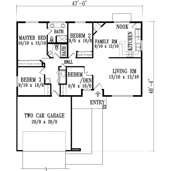 Main Floor Plan: 41-253