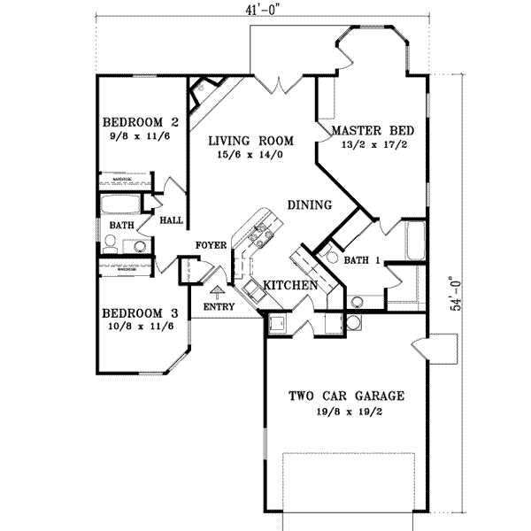Main Floor Plan: 41-286