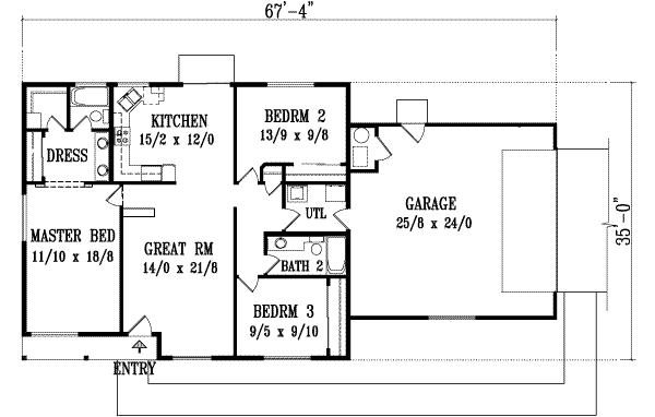 Main Floor Plan: 41-300