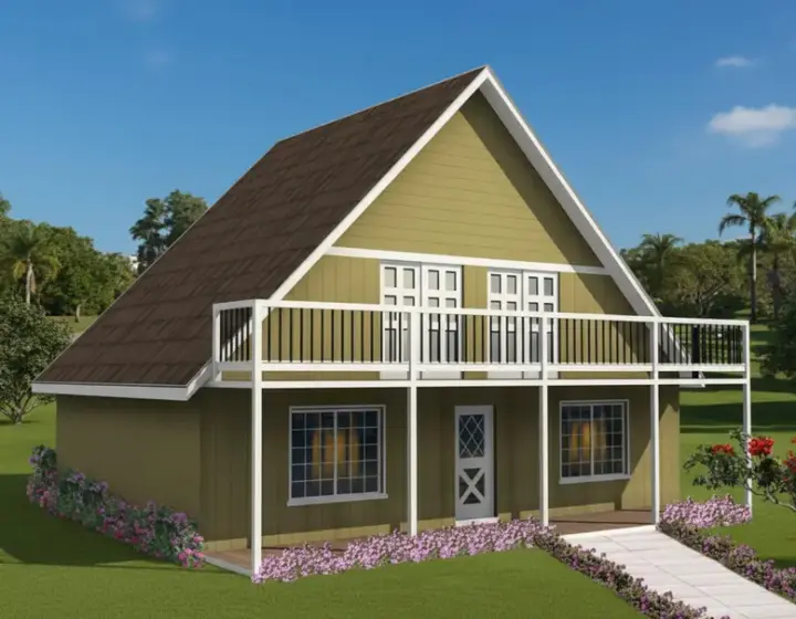 Traditional house plans 41-330 - front exterior, 1,188 sq ft, 3 bed, 2 bath house plans | Monster House Plans
