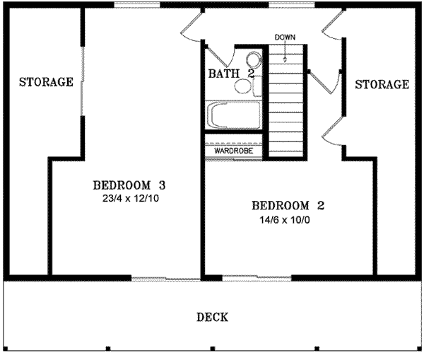 Upper/Second Floor Plan: 41-330