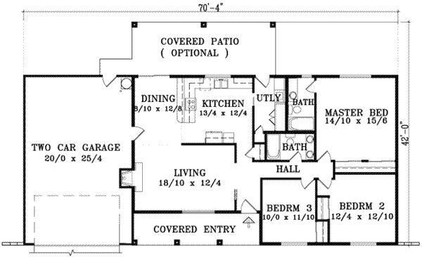 Main Floor Plan: 41-334