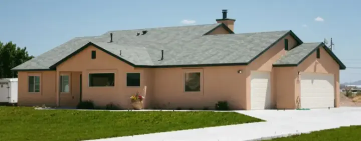 Sunbelt house plans 41-345 - front exterior, 1,203 sq ft, 3 bed, 2 bath house plans | Monster House Plans