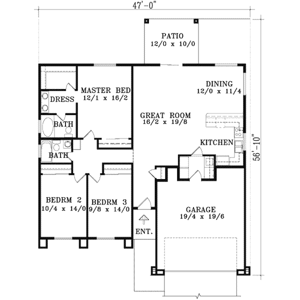 Main Floor Plan: 41-348