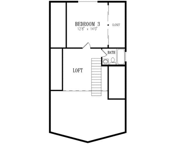 Upper/Second Floor Plan: 41-354