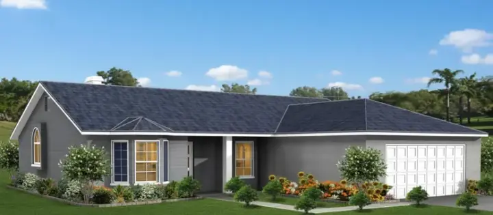 Traditional house plans 41-363 - front exterior, 1,220 sq ft, 3 bed, 2 bath house plans | Monster House Plans