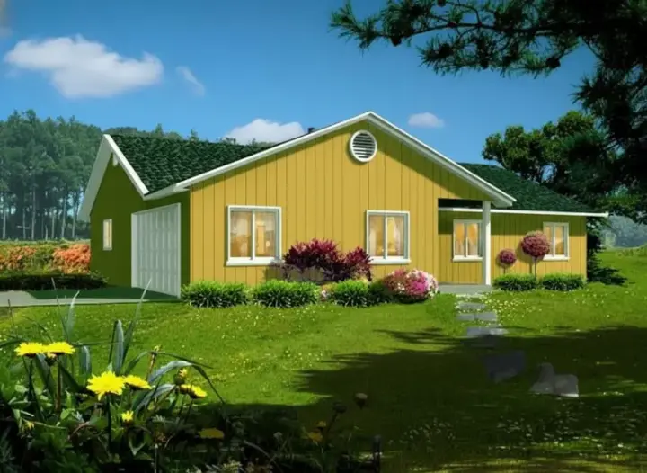 Traditional house plans 41-365 - front exterior, 1,504 sq ft, 3 bed, 2 bath house plans | Monster House Plans