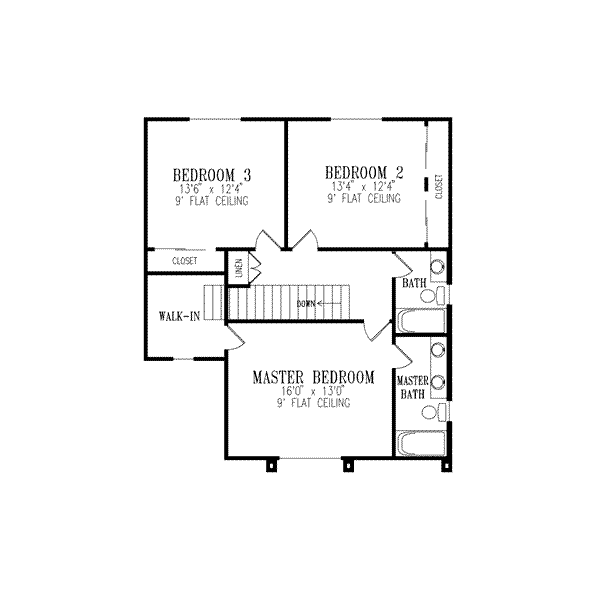 Upper/Second Floor Plan: 41-388