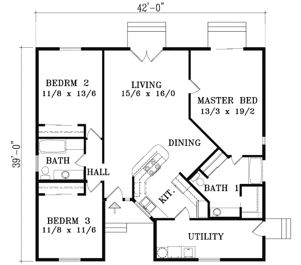 Main Floor Plan: 41-407