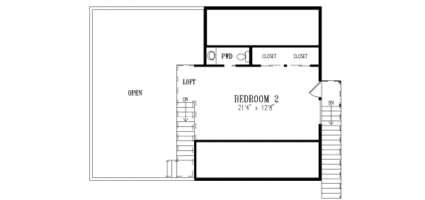 Upper/Second Floor Plan: 41-416