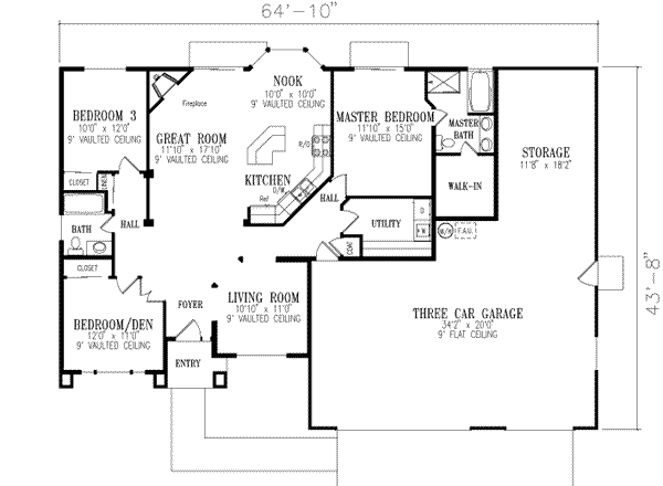 Main Floor Plan: 41-437