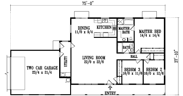Main Floor Plan: 41-444