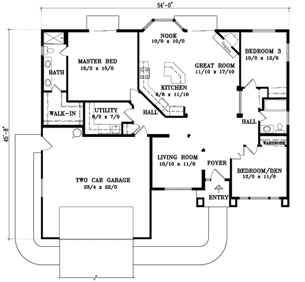 Main Floor Plan: 41-458