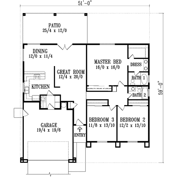 Main Floor Plan: 41-464