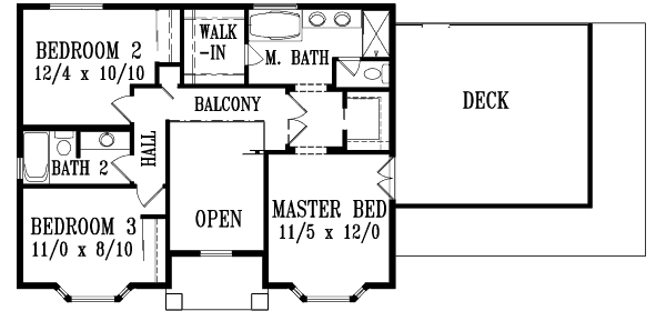 Upper/Second Floor Plan: 41-542