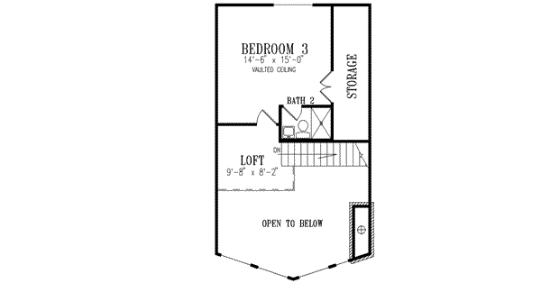 Upper/Second Floor Plan: 41-550