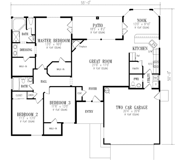 Main Floor Plan: 41-555