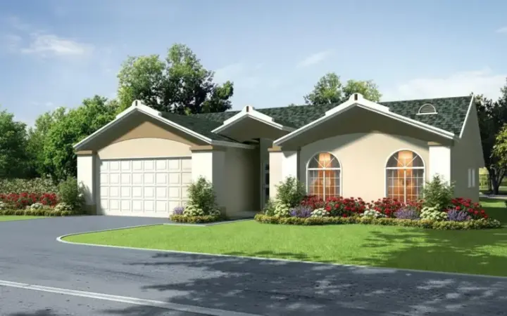 Traditional house plans 41-556 - front exterior, 1,794 sq ft, 3 bed, 2 bath house plans | Monster House Plans