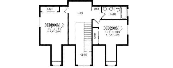 Upper/Second Floor Plan: 41-567