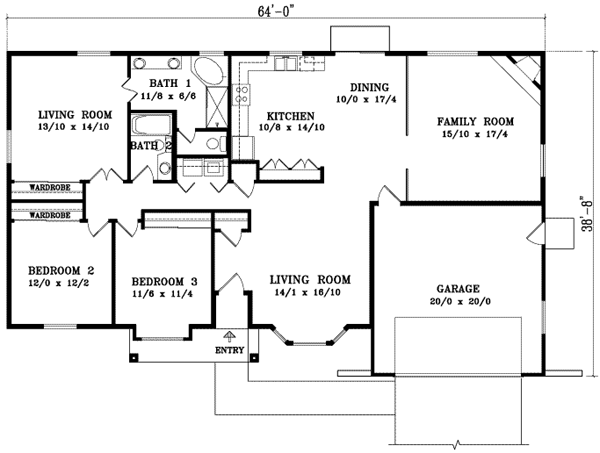 Main Floor Plan: 41-574