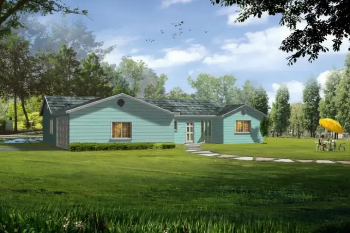 Traditional house plans 41-582 - front exterior, 1,847 sq ft, 3 bed, 2 bath house plans | Monster House Plans