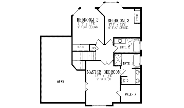 Upper/Second Floor Plan: 41-591