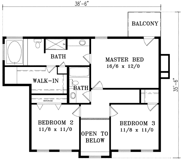 Upper/Second Floor Plan: 41-592