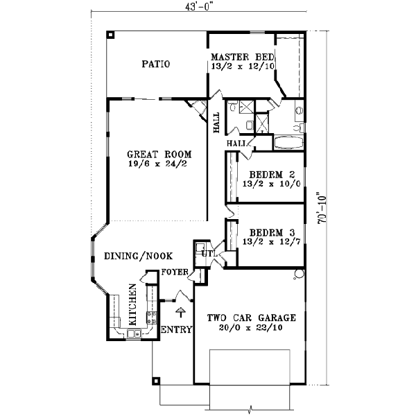 Main Floor Plan: 41-604