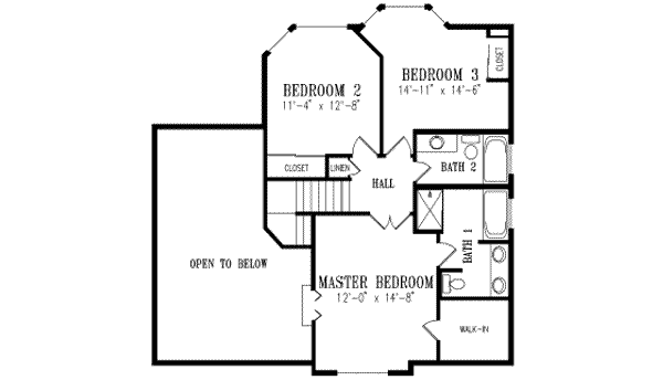 Upper/Second Floor Plan: 41-625